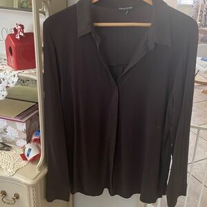 Eileen Fisher lovely xl brown long sleeve blouse. Exquisite material